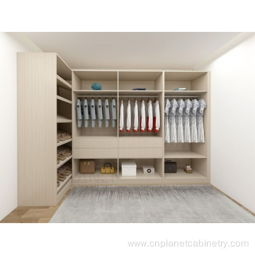 Open cupboard for bedroom L shaped walkin wardrobe